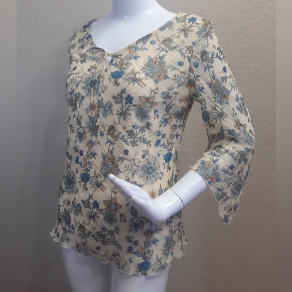 Johnathan Martin Studio crumpled floral Top